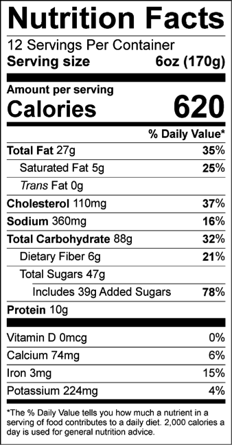 Raisin Bran Nutrition Facts Label - Label Ideas