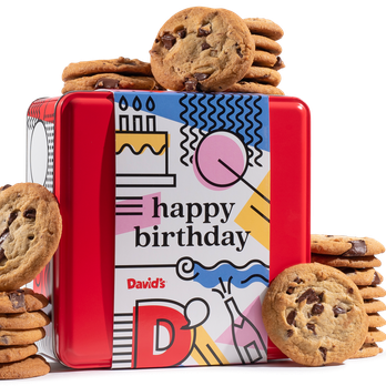 happy birthday chocolate chip cookies